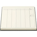 Morun A4 Undated Weekly Planner Pad 52 Sheets Ivory and Charcoal - Product view