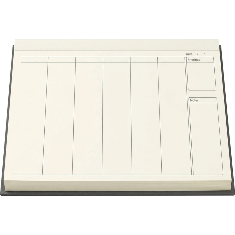 Morun A4 Undated Weekly Planner Pad 52 Sheets Ivory and Charcoal