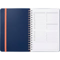 Morun B6 Undated Daily Planner 320 Pages Navy and Coral - Product view
