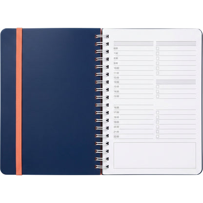 Morun B6 Undated Daily Planner 320 Pages Navy and Coral - Product view